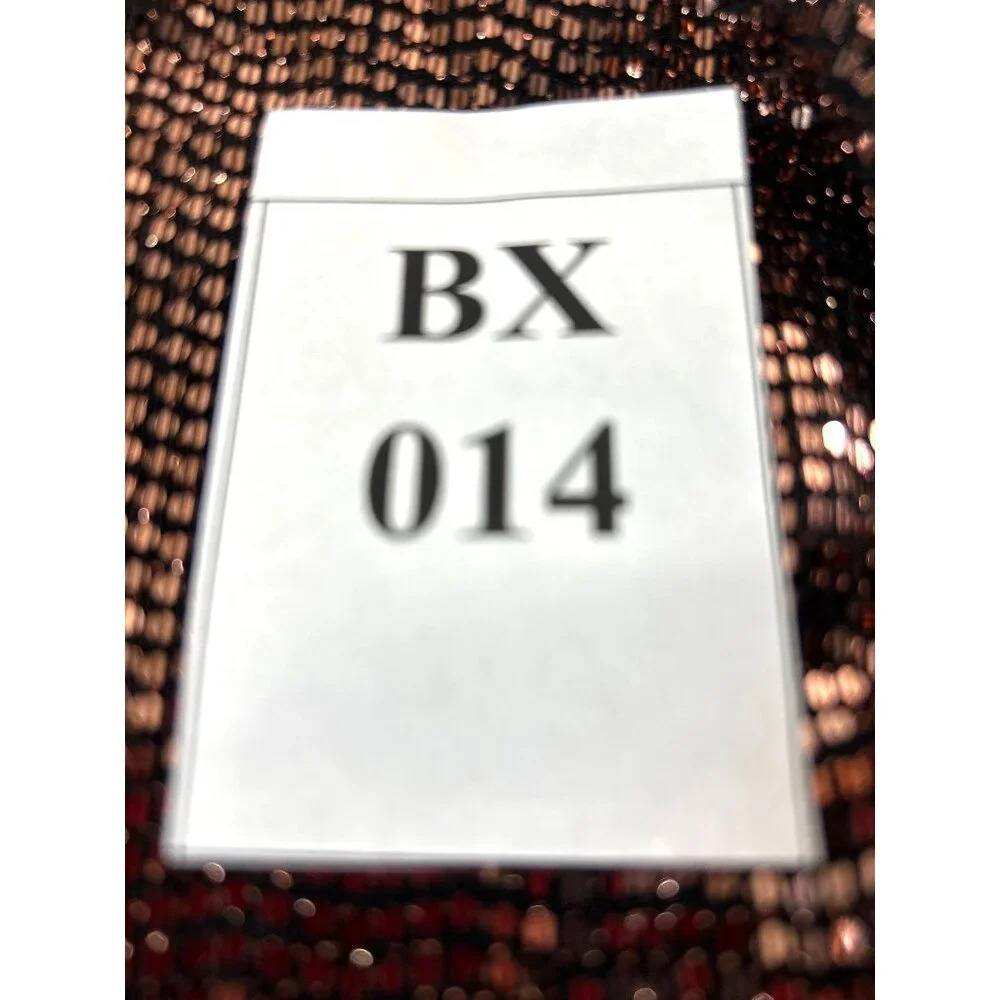 JM Studio Womens Dress Wrap Style Rose Bronze Sparkle Size 12 NWT - Picture 7 of 7